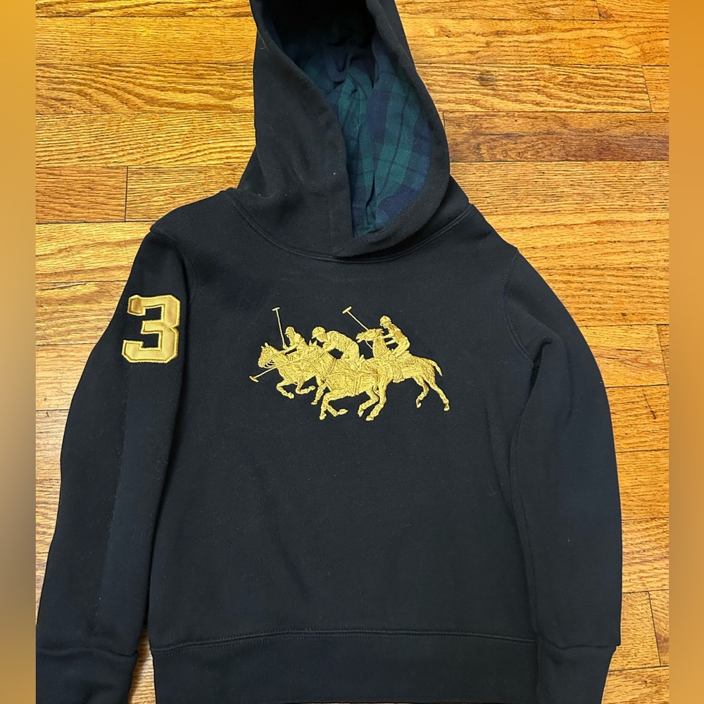 Polo Ralph Lauren black and gold sweatshirt